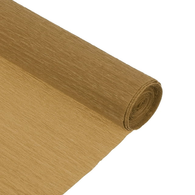 Uxcell Crepe Paper Roll 8.2ft Long 10 Inch Wide for Wedding Ceremony Various Large Festivals Decoration,Coffee