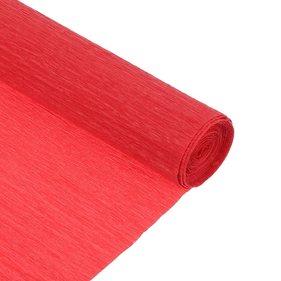 Uxcell Crepe Paper Roll 8.2ft Long 10 Inch Wide for Wedding Ceremony Various Large Festivals Decoration,Red