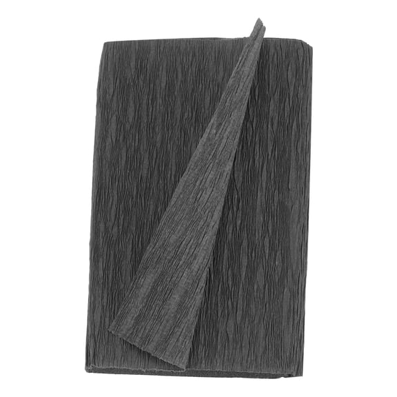Uxcell Crepe Paper Roll Crepe Paper Decoration 8.2ft Long 4" Wide Black