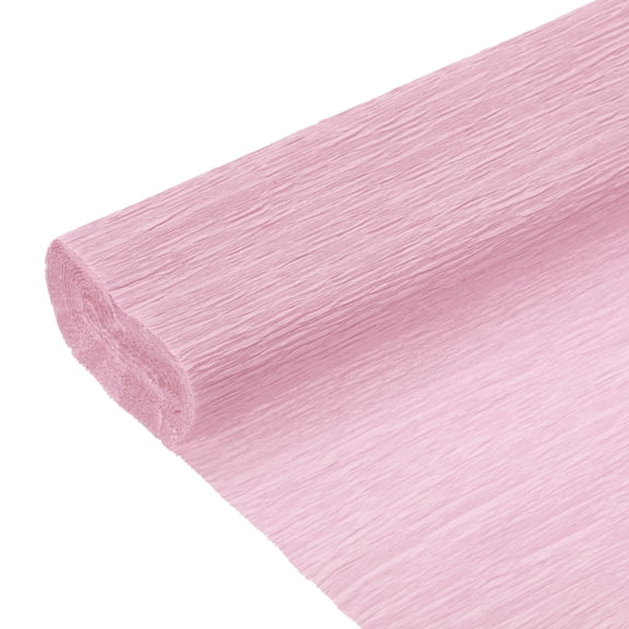 Uxcell 6Pcs Crepe Paper Roll 8.2ft Long 9.84 Inch Wide for Wedding Ceremony Various Large Festivals Decoration, Light Pink