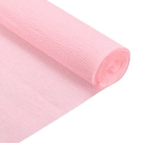 Uxcell Crepe Paper Roll Crepe Paper Decoration 7.5ft Long 20 Inch Wide, Light Pink