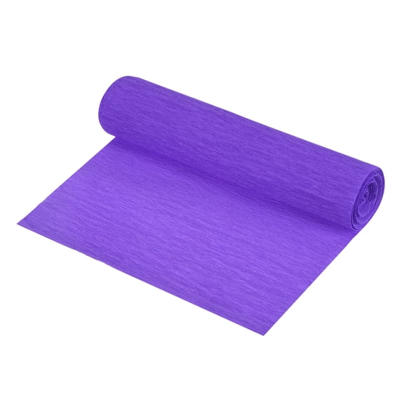 Uxcell Crepe Paper Roll Crepe Paper Decoration 8.3ft L 5.9 Inch W, Purple