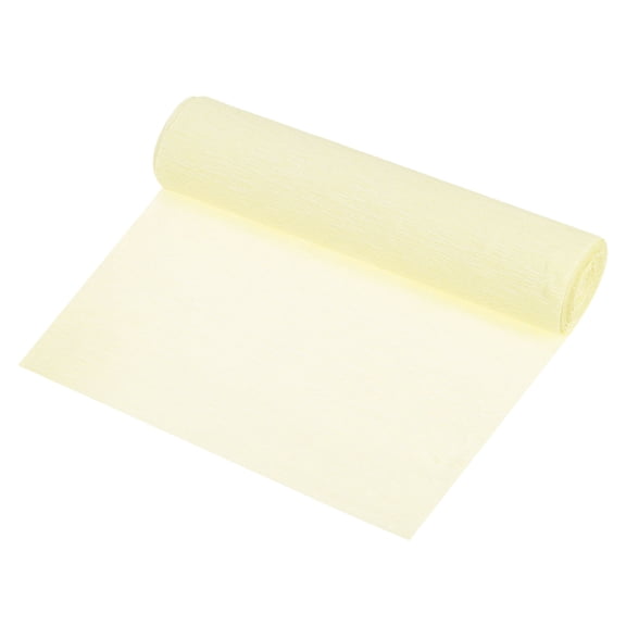 Uxcell Crepe Paper Roll Crepe Paper Decoration 8.3ft L 5.9 Inch W, Yellow