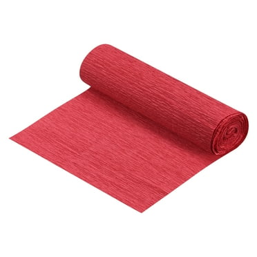 Uxcell Crepe Paper Roll Decoration 8.2ft Long 5.9 Inch Wide, Red 3 Pack