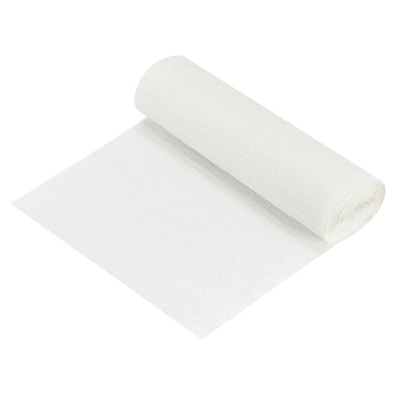 Uxcell Crepe Paper Roll Decoration 8.2ft Long 5.9 Inch Wide, White 5 Pack