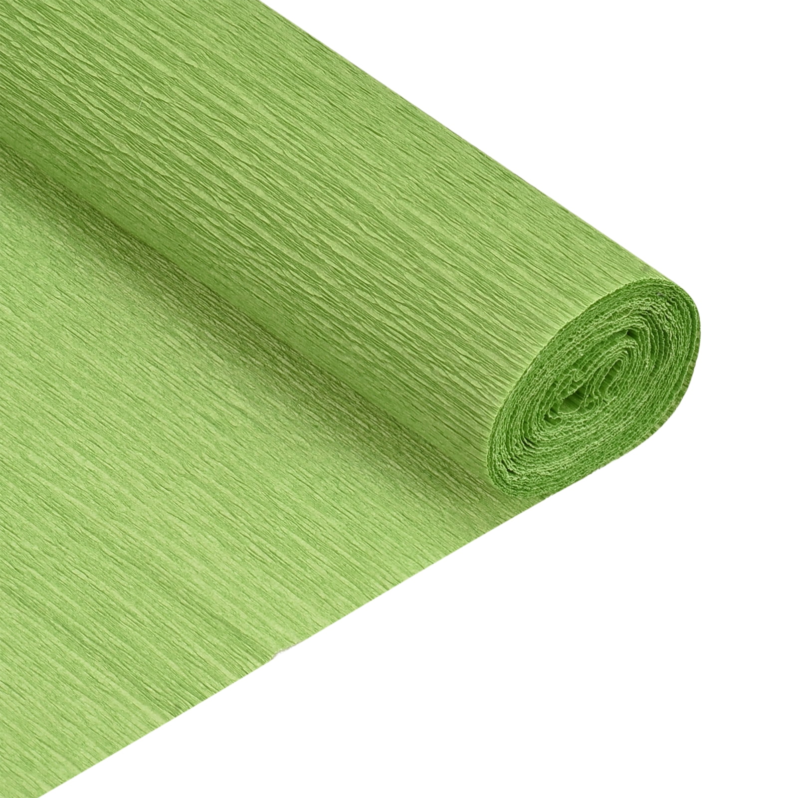 Uxcell Crepe Paper Roll for Party 7.5ft Long 20 Inch Wide, Light Green