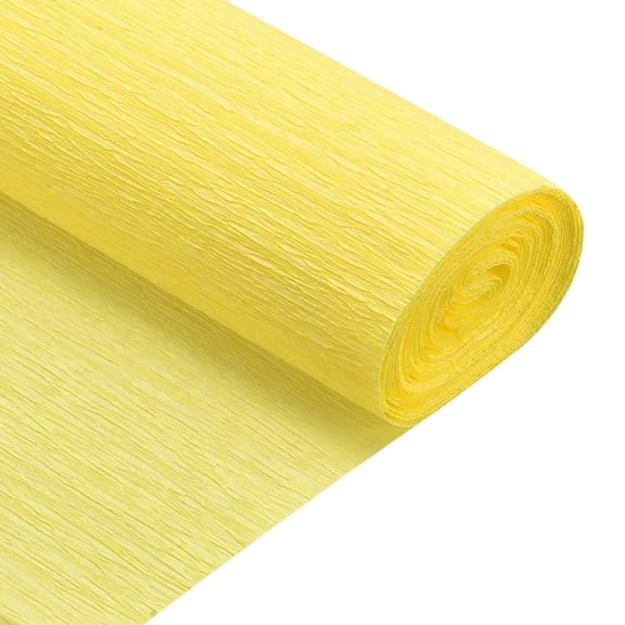 Uxcell Crepe Paper Rolls 7.5ft Long 20 Inch Wide, Dark Yellow 2 Pack