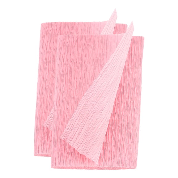 Uxcell Crepe Paper Rolls 8.2ft Long 4 Inch Wide for Various Large Hanging Party Backdrop DIY Decoration, DIY Supplies, Pink Pack of 2