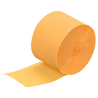 Vintage Paper Crepe Garland Streamers Brown Yellow Orange Made In
