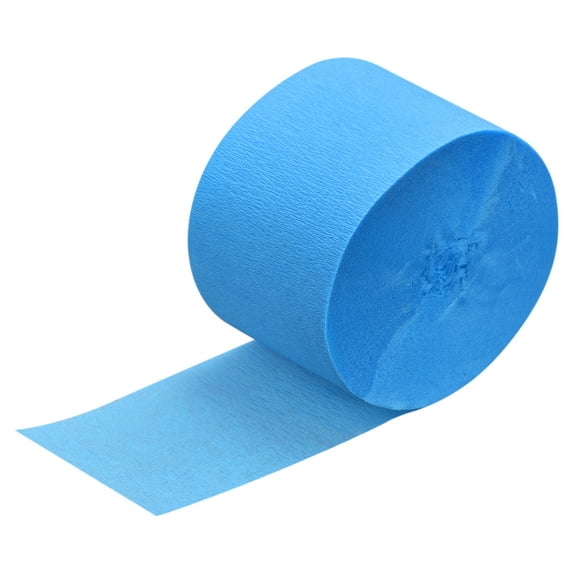 Uxcell Crepe Paper Streamer Crepe Paper Decoration 82ft Long 1.77 Inch Wide, Sky Blue