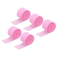 thumbnail image 1 of Uxcell Crepe Paper Streamer Decoration 82ft Long 1.77" Wide Pastel Pink Pack of 5, 1 of 5