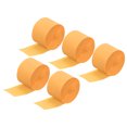 thumbnail image 1 of Uxcell Crepe Paper Streamer Decoration 82ft Long 1.77 Inch Wide, Light Orange 5 Pack, 1 of 5