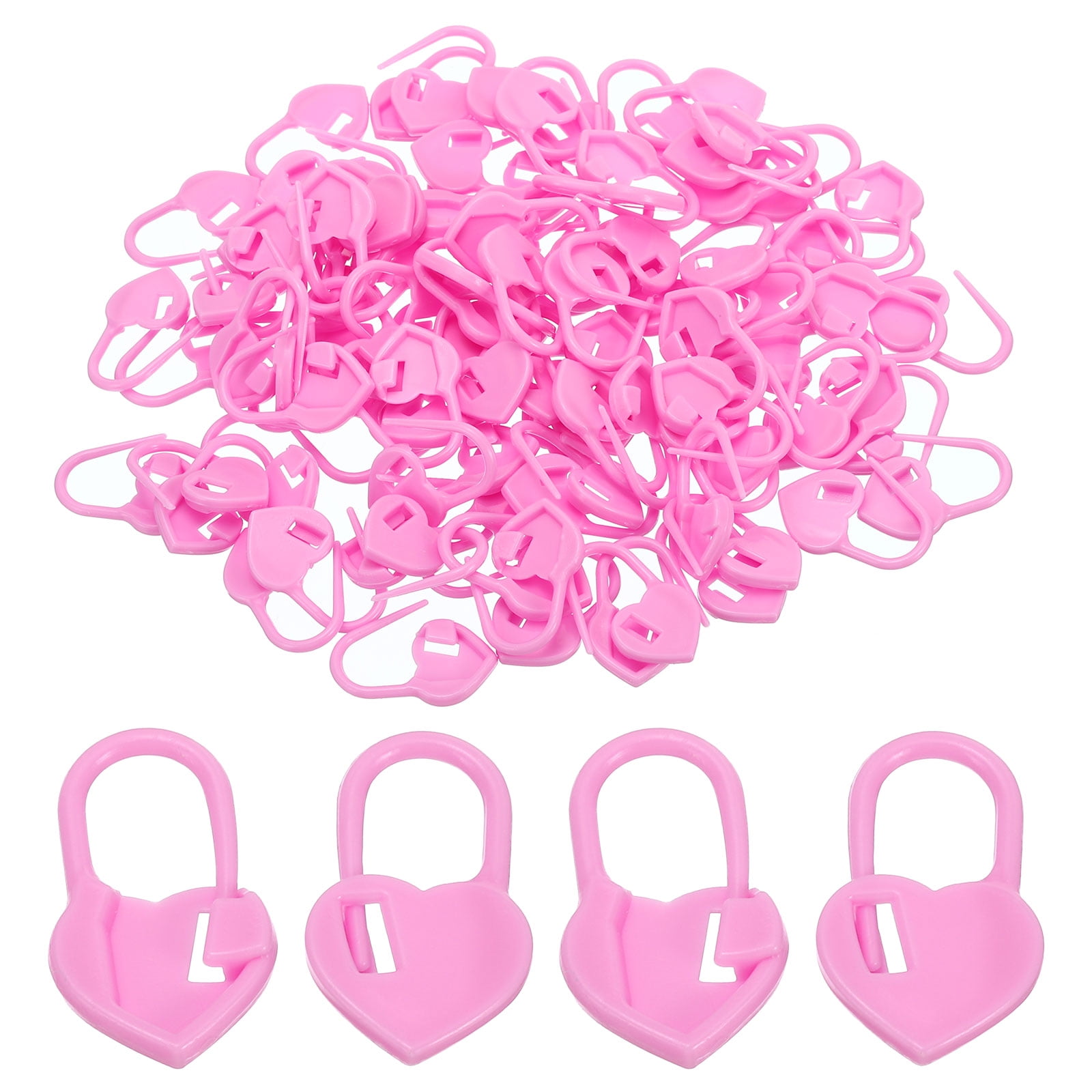 Uxcell Crochet Stitch Markers Plastic Knitting Markers Needle Pin Heart