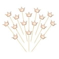 thumbnail image 1 of Uxcell Crown Cupcake Toppers Glittery Princess Cake Toppers Mini Cupcake Picks, Fit for Birthday Party Cake Decorations Champagne, 1 of 7