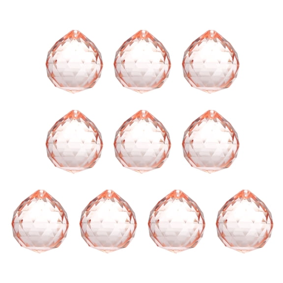 Uxcell Crystal Ball Prisms, Sun Catcher Hanging Prism Sun Catcher Pendant 44mm / 1.73Inch & 10 Pack & Water Red-Fitting for (Outdoor/Indoor/Windows/DIY Decor/Feng Shui/Chandelier)
