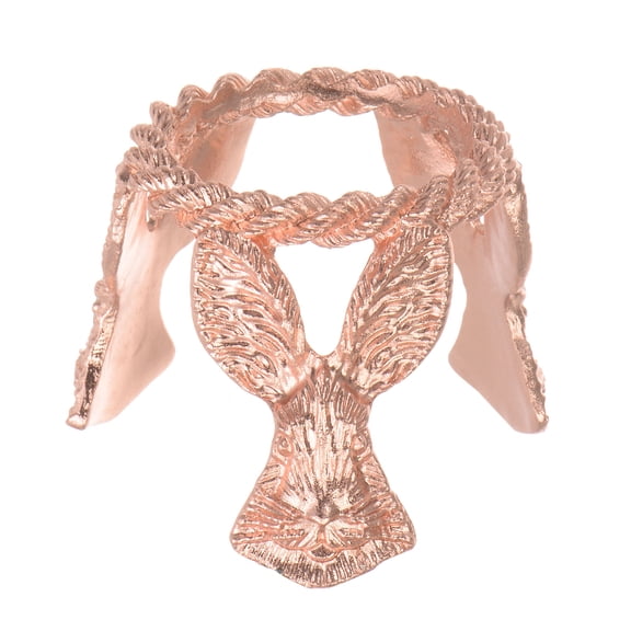 Uxcell Crystal Ball Rabbit Display Stand,1.377 Inch Diameter ,Metal Ball/Egg Holder, Rose Gold