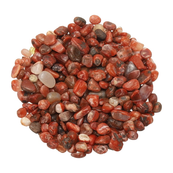 Uxcell Crystal Chips Stone, 0.44 Lb Fluorite Aquarium Gravel Rocks, (Red Agate, 7 - 9 mm), Intended for Fish Tank