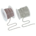 thumbnail image 1 of Uxcell Crystal Rhinestone Close Chain Trim, Crystal Claw Cup Chain Trim String for Sewing Craft White-Pink, 1 of 7