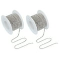 thumbnail image 1 of Uxcell Crystal Rhinestone Close Chain Trim, Crystal Claw Cup Chain Trim String for Sewing Craft White, 1 of 7