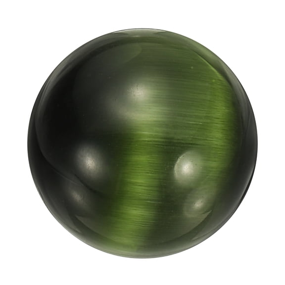 Uxcell Crystal Sphere, 20mm Natural Gemstone Sphere Mini Natural Quartz Ball Collection Polished Hand Carved Crystal Ball Bulk for Living Room Bedroom Garden Office Decoration, Dark Green