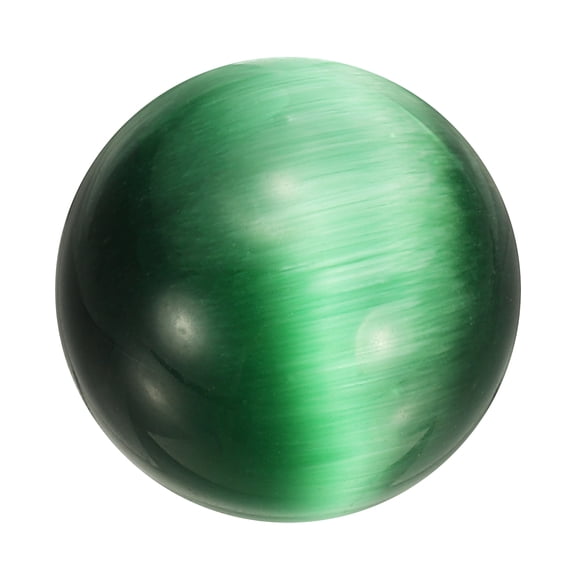Uxcell Crystal Sphere, 20mm Natural Gemstone Sphere Mini Natural Quartz Ball Collection Polished Hand Carved Crystal Ball Bulk for Living Room Bedroom Garden Office, Forest Green