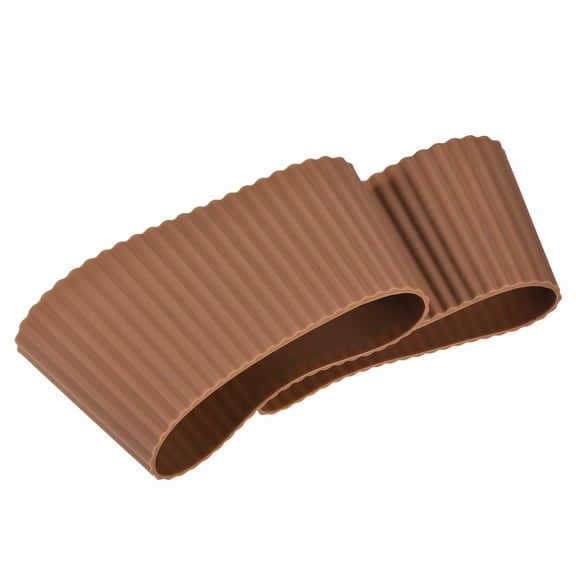 Uxcell Cup Silicone Covers Heat Resistant Protective Anti-Slip 2pcs Brown