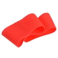 thumbnail image 1 of Uxcell Cup Silicone Covers Heat Resistant Protective Anti-Slip 2pcs Red, 1 of 5