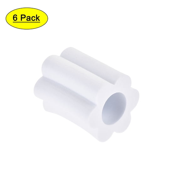 Uxcell Cup Tumbler Foam 1.57 Inch Diameter Foam Inserts White for 3/4 Inch Pipe 6 Pack