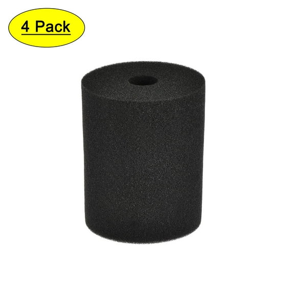 Uxcell Cup Tumbler Foam, Black 75x72x90mm for 3/4 Inch Pipe Tumbler 10oz-40oz 4 Pack