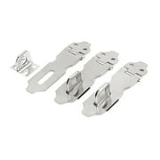 Uxcell Cupboard Stainless Steel Padlock Door Latch Lock Hasp Staples 2" 3Pcs