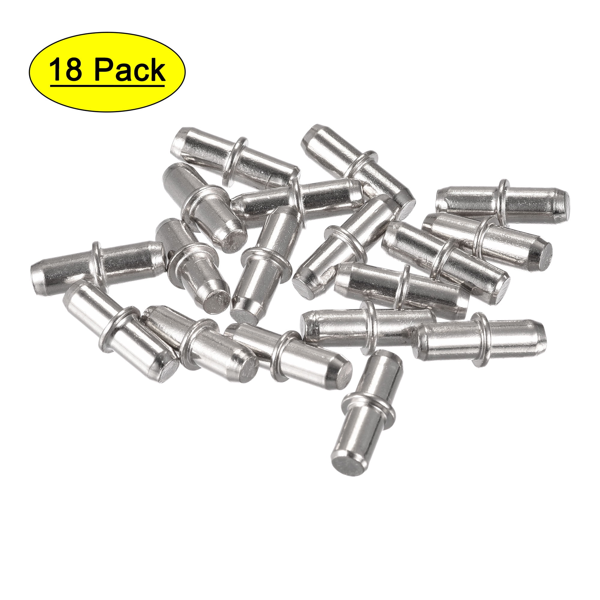 POWERTEC 5mm Shelf Pins, 50PK L-Shaped Bracket Style, Cabinet Shelf Pegs, Shelf  Peg 5 mm, Nickel (QP1302) 
