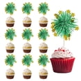 thumbnail image 1 of Firework Cupcake Toppers 50 Pcs Sparkle Tinsel Snow Cupcake Picks Birthday Party Graduation Wedding Foil Decor Cocktail Food Fruit Toothpicks Christmas Green, 1 of 7
