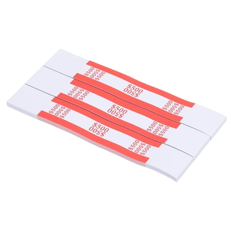 Uxcell Currency Band Bundles, 330 Packs Red Dollar500