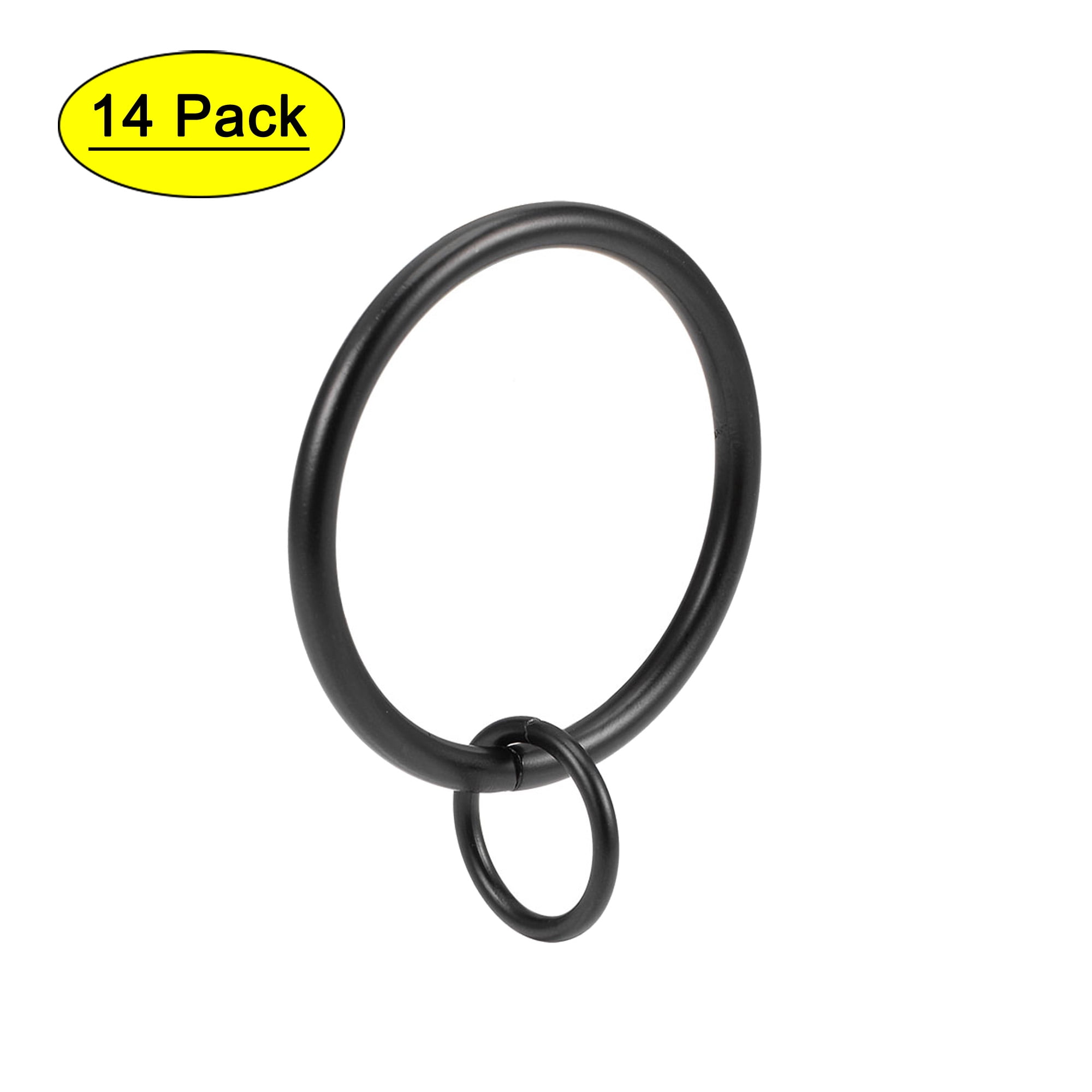 Uxcell Curtain Ring Metal 1.46 inch Inner Dia Drapery Ring for Curtain ...