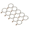 thumbnail image 1 of Uxcell Curtain Rings with Clips, 14 Pack Drapery Curtain Clip Rings, 2.95"Curtain Clip Rings Hooks Copper, 1 of 5