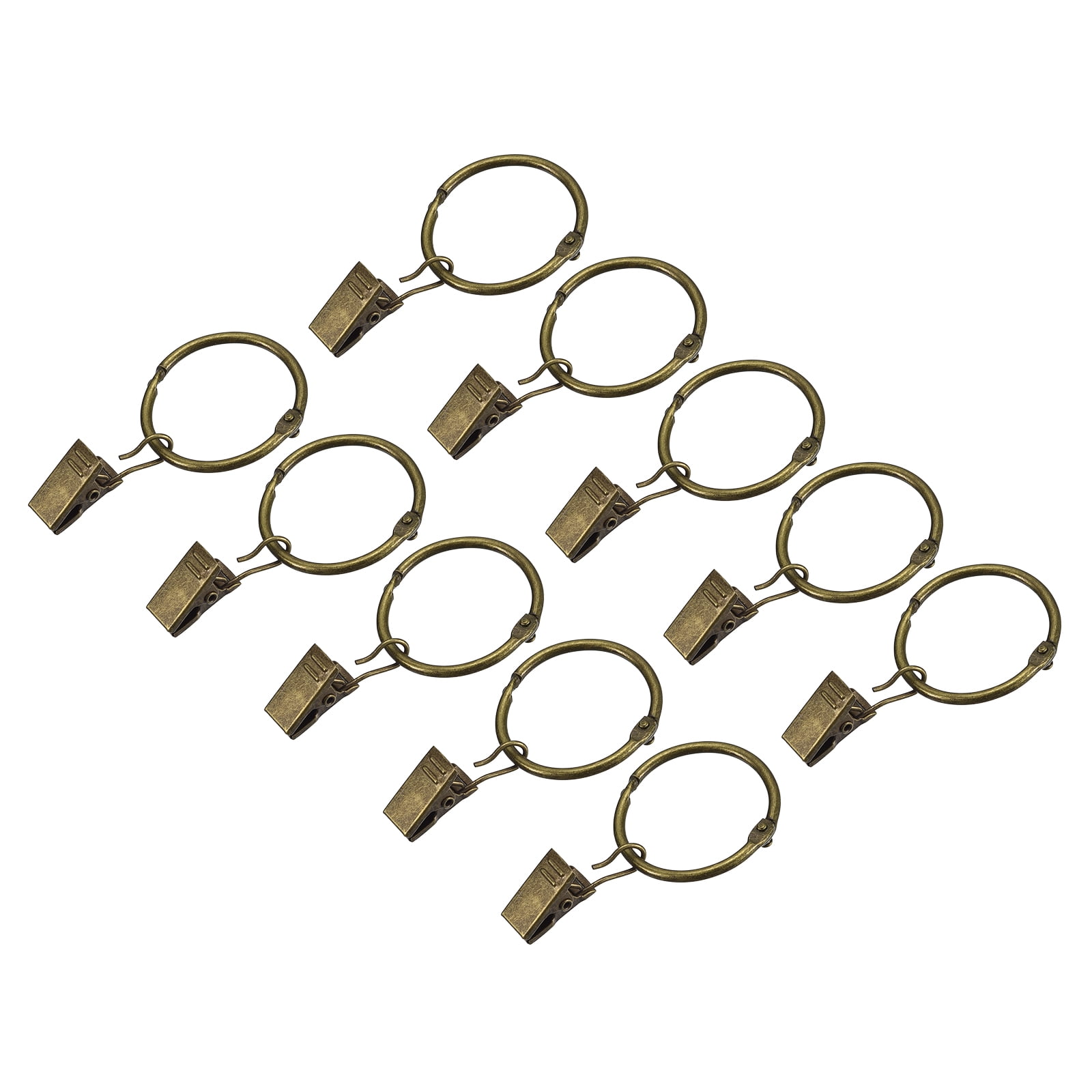 Using Clip Rings Uxcell Curtain Rings with Clips, 20pcs Drapery Curtain Clip Rings, 1.22 ...