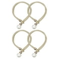 thumbnail image 1 of Uxcell Curtain Tieback, 4 Pack Polyester Hand Woven Decorative Rope Curtain Holdback for Bedroom, Living Room Champagne, 1 of 5