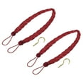 thumbnail image 1 of Uxcell Curtain Tiebacks Braided Drapery Holdbacks Holder Decorative Rope Tie Back with Metal Hooks Red 2Pcs, 1 of 6