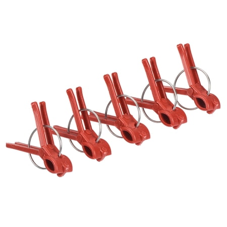 Uxcell Curved Mouth Plastic Connects Clamps Gardening Tool Plant Grafting Clips 200 Pack