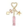 thumbnail image 1 of Uxcell Cute Initial Letter Keychain for Bag Backpack Purse Car Keys Pink Letter I, 1 of 7