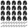 thumbnail image 1 of Uxcell Cutting Board Feet Non Slip Rubber Feet Bumpers with Screws 20 Set 0.83"x0.49", Black, 1 of 6
