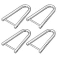 thumbnail image 1 of Uxcell D-Rings Screw in Shackle, 4Pack 50mm Horseshoe U Shape D Ring for Bag DIY, Silver, 1 of 4