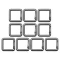 thumbnail image 1 of Uxcell Square Shaped Spring Snap Keychain Clip, 10 Pcs Metal Trigger Keychain Hook Clip for Purses Wallet Belts Black 27mm, 1 of 7