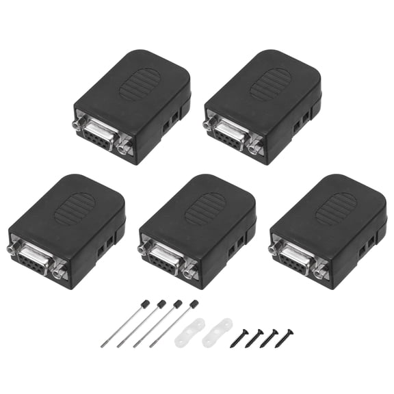 Uxcell D-sub Connector DB15 Female Socket 15-pin Female Serial Port Terminal Breakout for CNC Computers Pack of 5