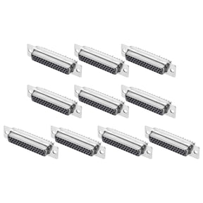Uxcell D-sub Connector DB44 Female Socket 44-pin 3-Row Serial Port Terminal Breakout for CNC Computers Pack of 10