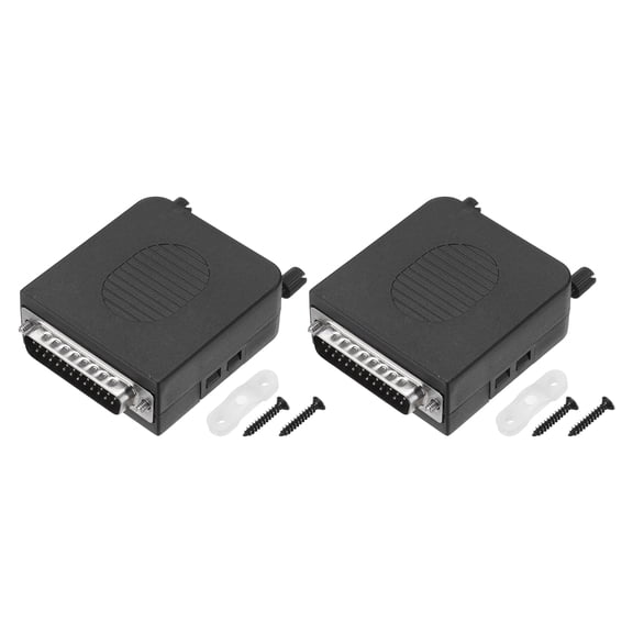 Uxcell D-sub Connector Male Female Socket 25-pin 2-Row Female Serial Port Terminal Breakout Block Adapter