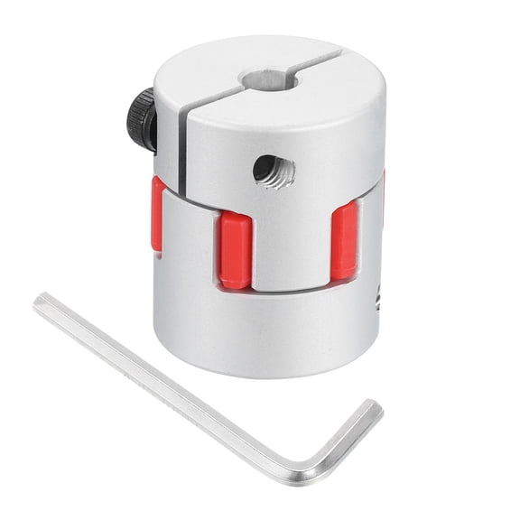 Uxcell D25 L30 5mm to 5mm Flexible Plum Shaft Coupling Connector Spider Coupler