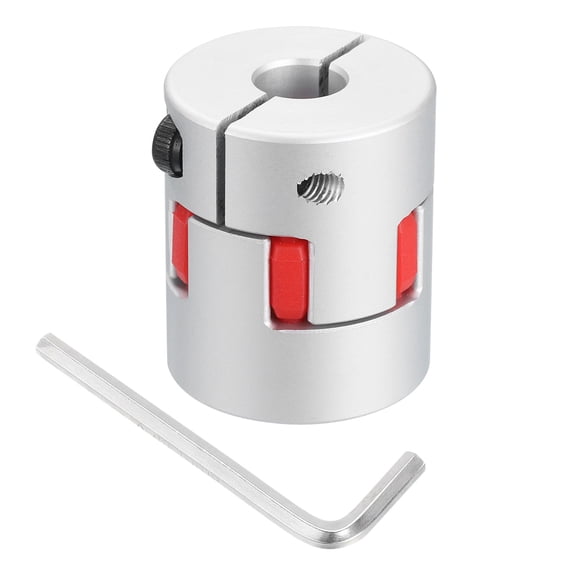 Uxcell D30 L35 10mm to 12mm Flexible Plum Shaft Coupling Connector Spider Coupler