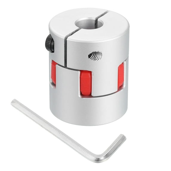 Uxcell D30 L35 10mm to 14mm Flexible Plum Shaft Coupling Connector Spider Coupler