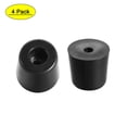 thumbnail image 1 of Uxcell 4pcs Rubber Feet Bumpers Pads with a metal washer Black 31x24x22mm, 1 of 5